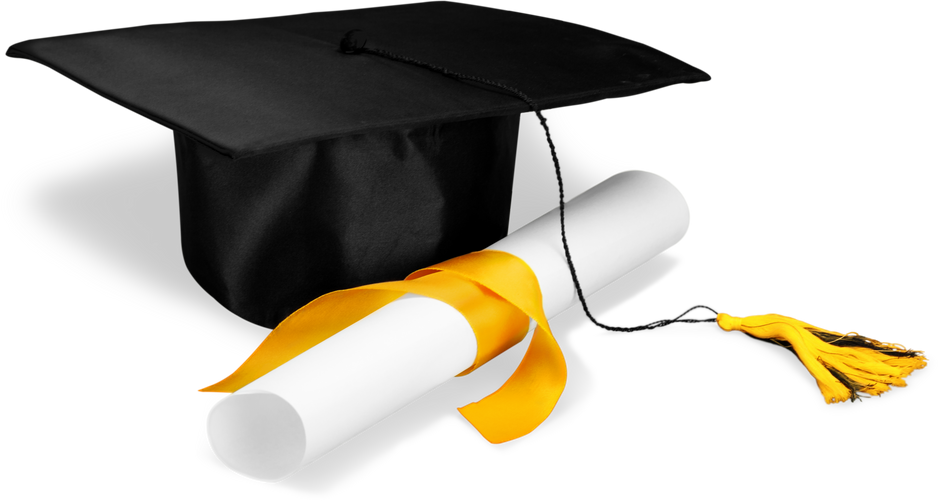 Mortarboard and Diploma